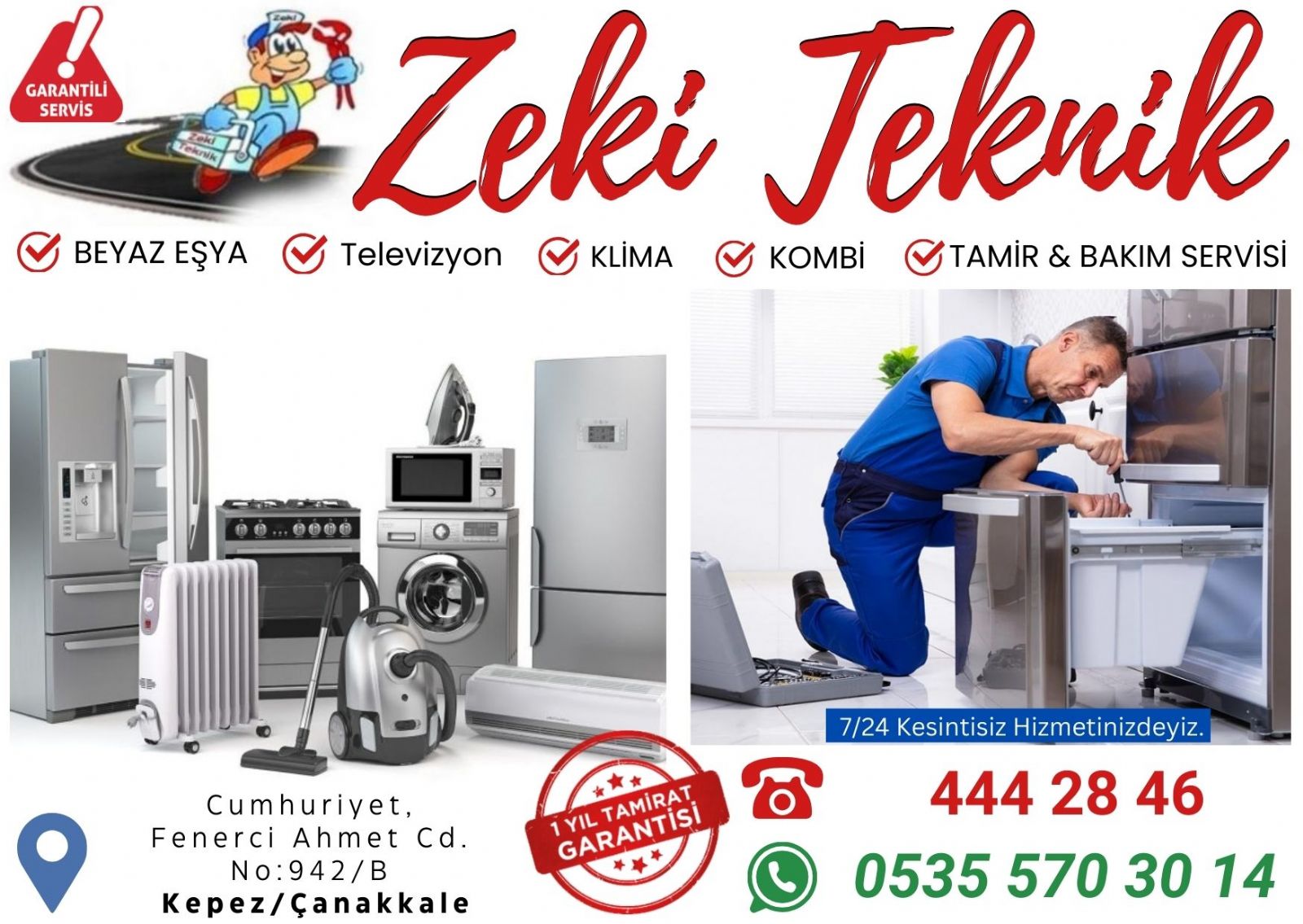 Çanakkale Kepez Beyaz Eşya Tamircisi