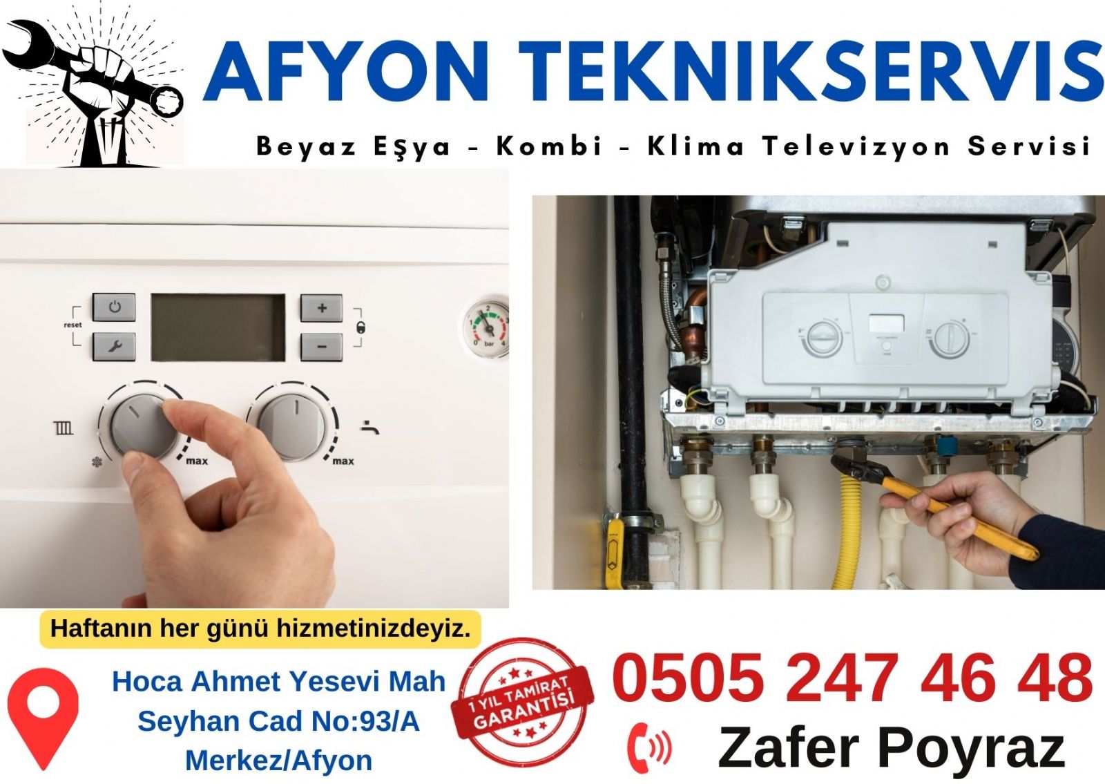 Afyon Kombi Bakım Servisi