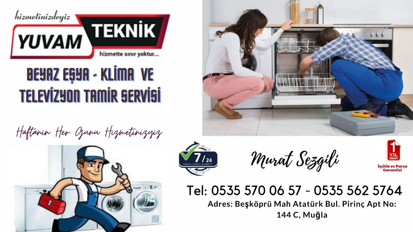 Ortaca Beyaz Eşya Tamircisi